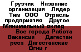 Грузчик › Название организации ­ Лидер Тим, ООО › Отрасль предприятия ­ Другое › Минимальный оклад ­ 14 000 - Все города Работа » Вакансии   . Дагестан респ.,Дагестанские Огни г.